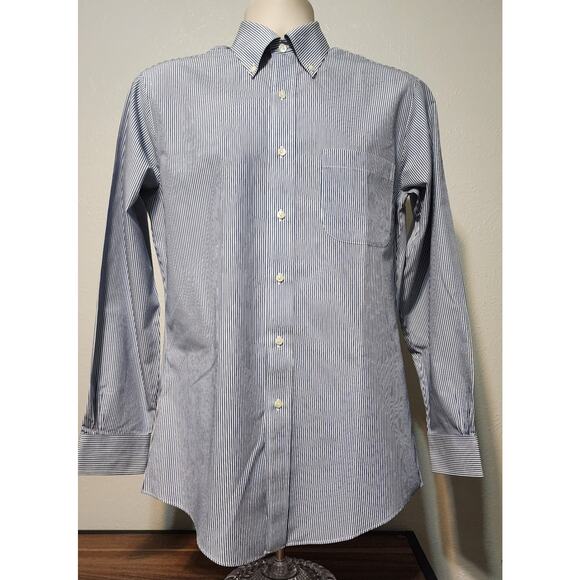 Brooks Brothers Striped Long Sleeve Button-down Dress Shirt Size 14.5 32/33 - Picture 1 of 5